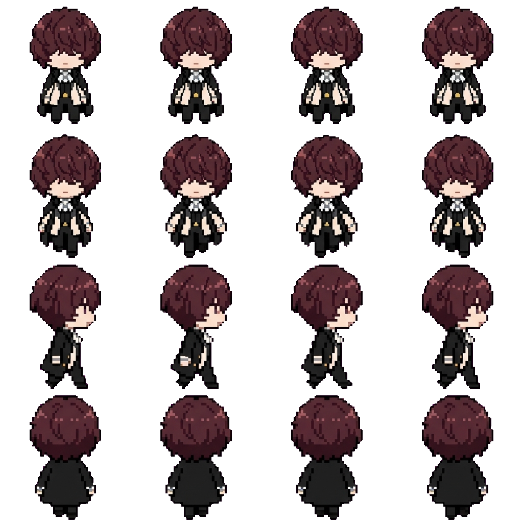Edgar Allan Poe movement sprite