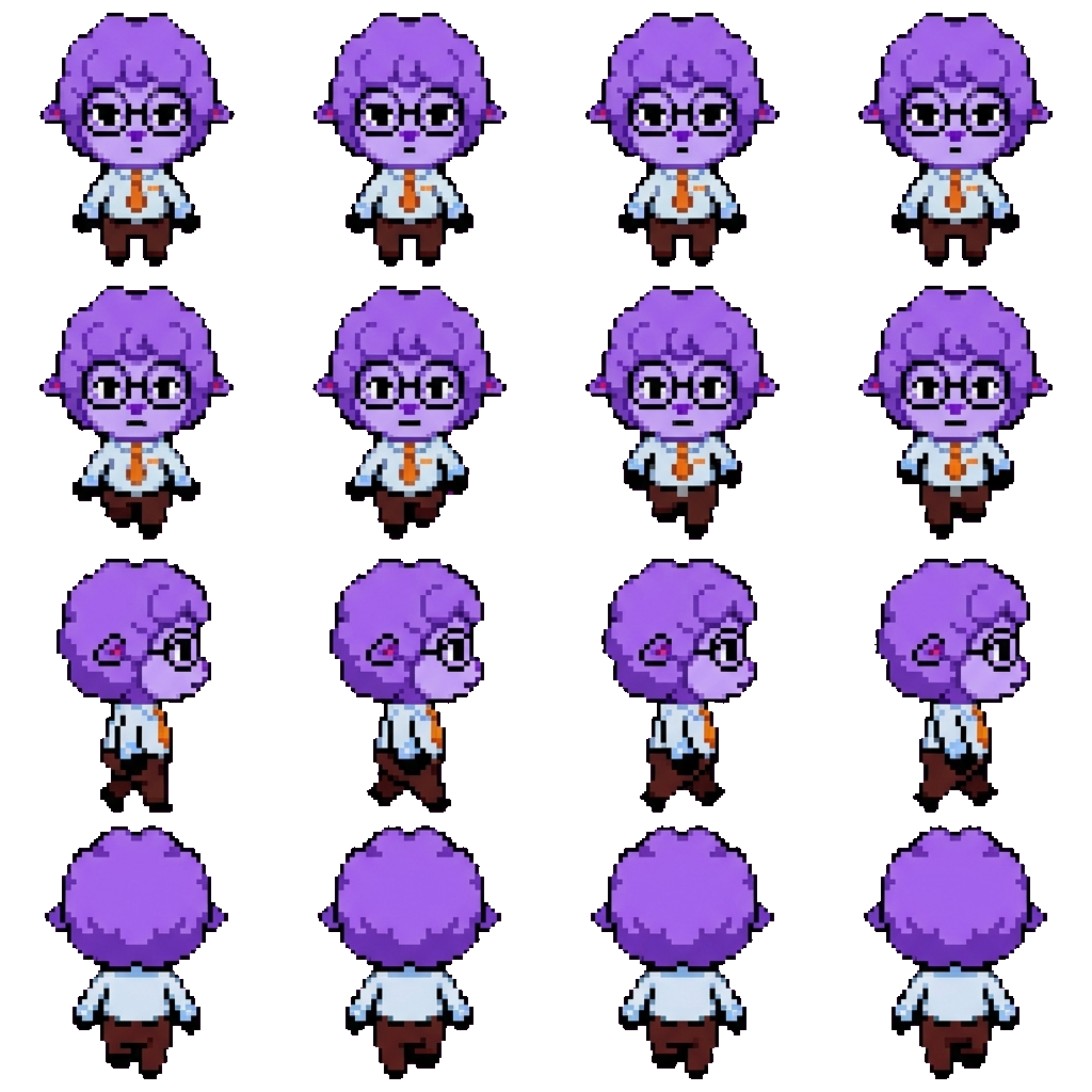 Secretary movement sprite