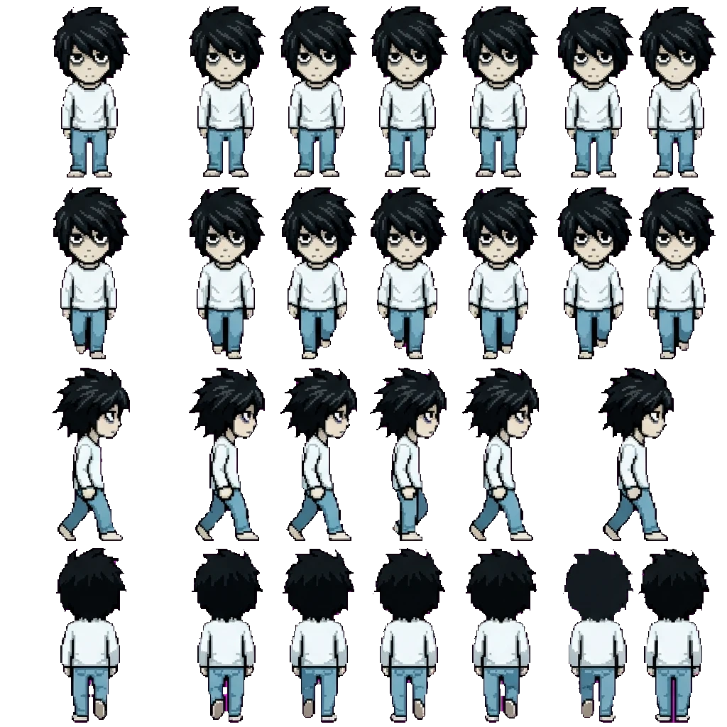 L Lawliet movement sprite