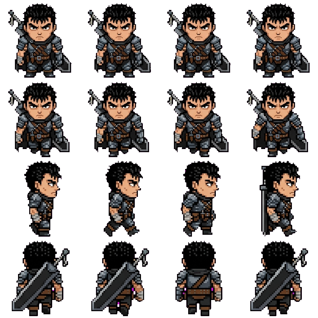Guts movement sprite