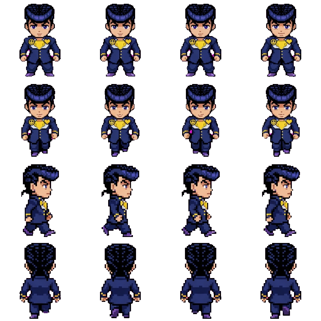 Josuke Higashikata movement sprite