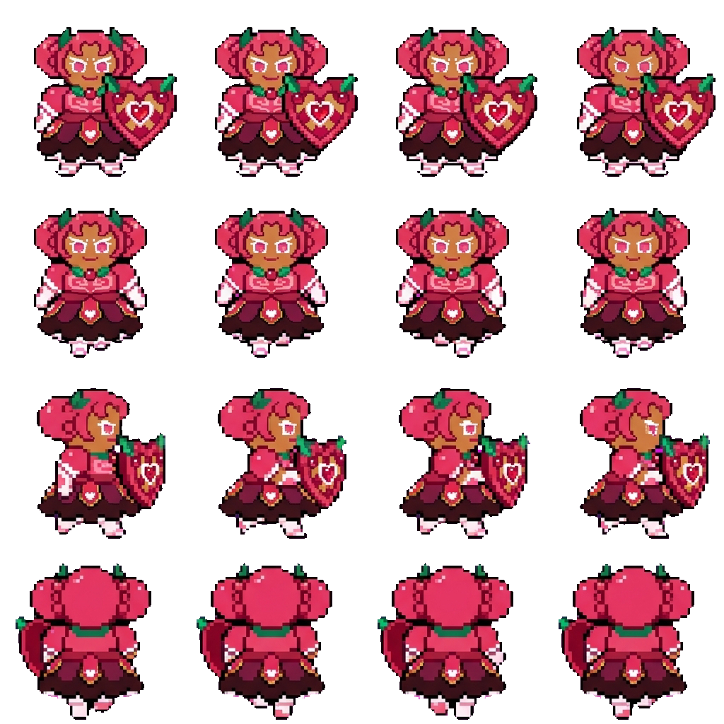 Hollyberry cookie movement sprite
