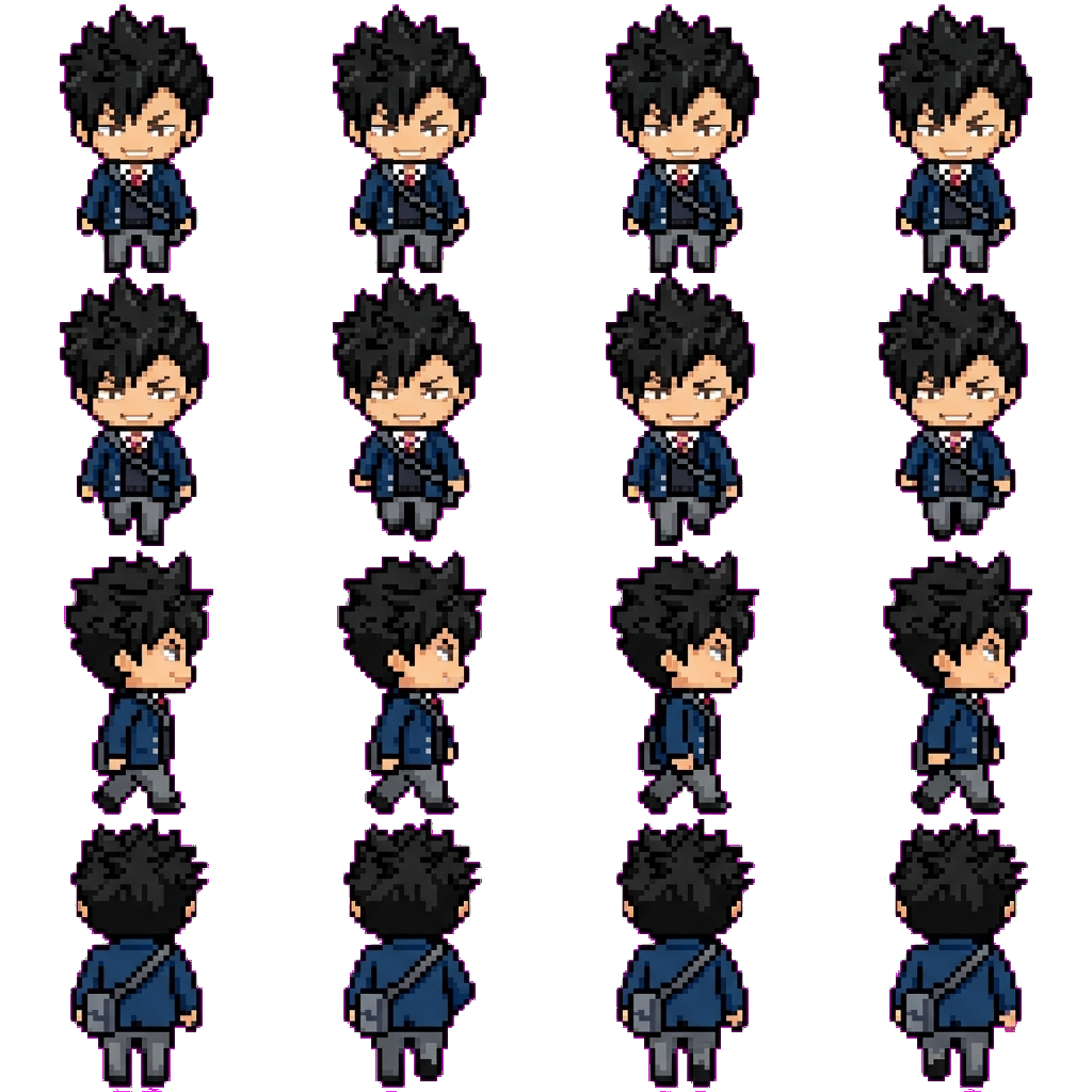 Kuroo Tetsurou movement sprite