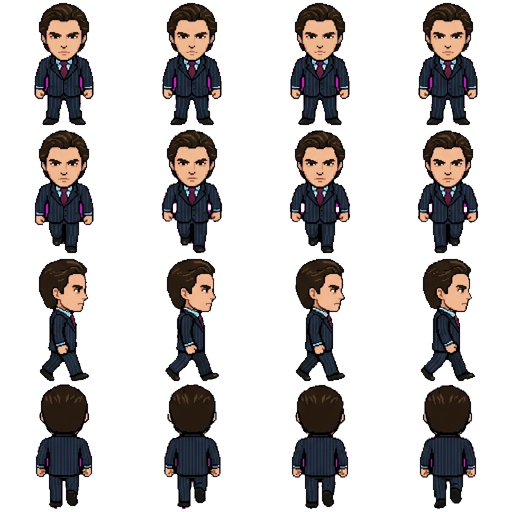 Patrick Bateman movement sprite