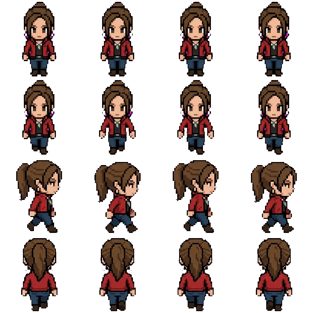 Claire movement sprite