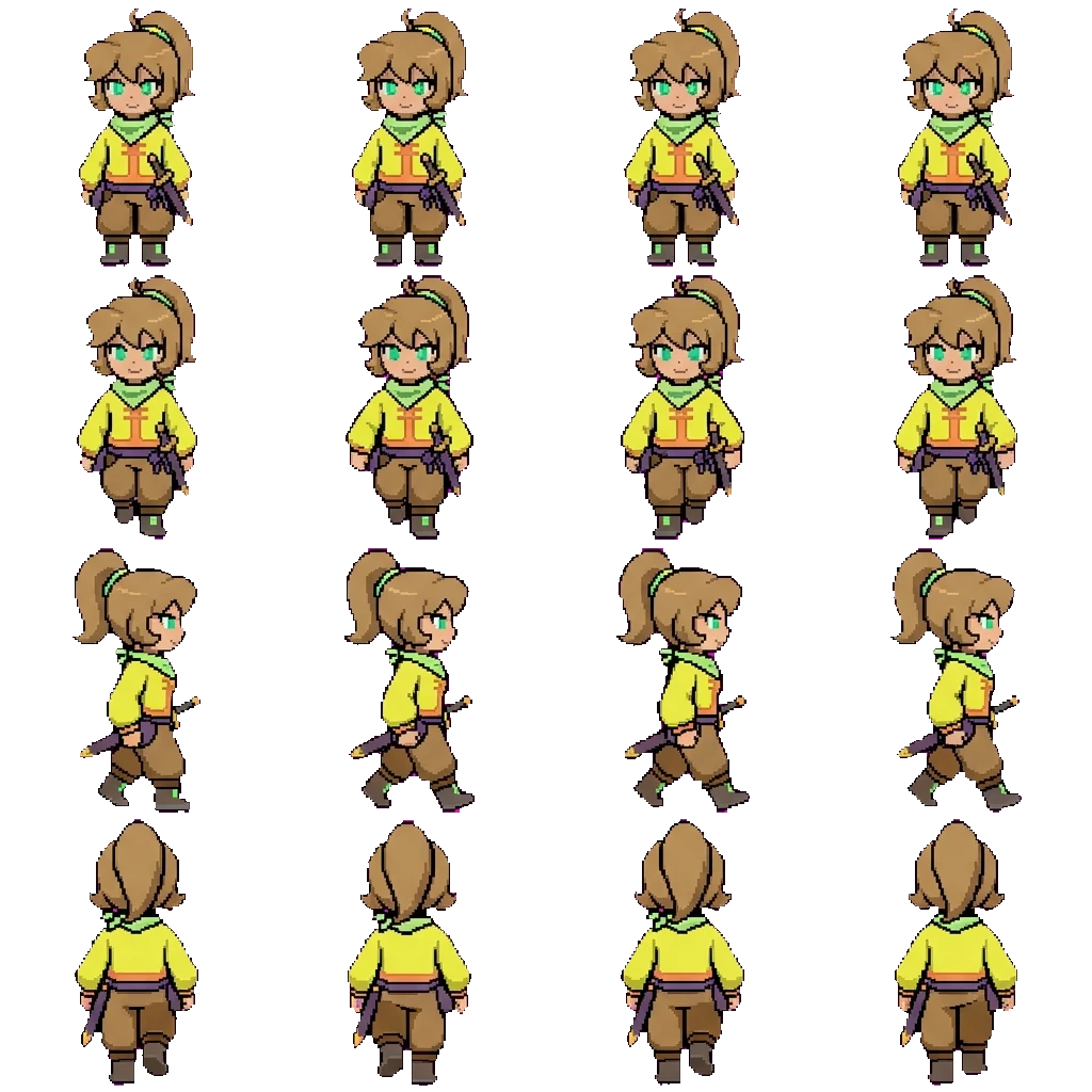 Mù Qíng movement sprite