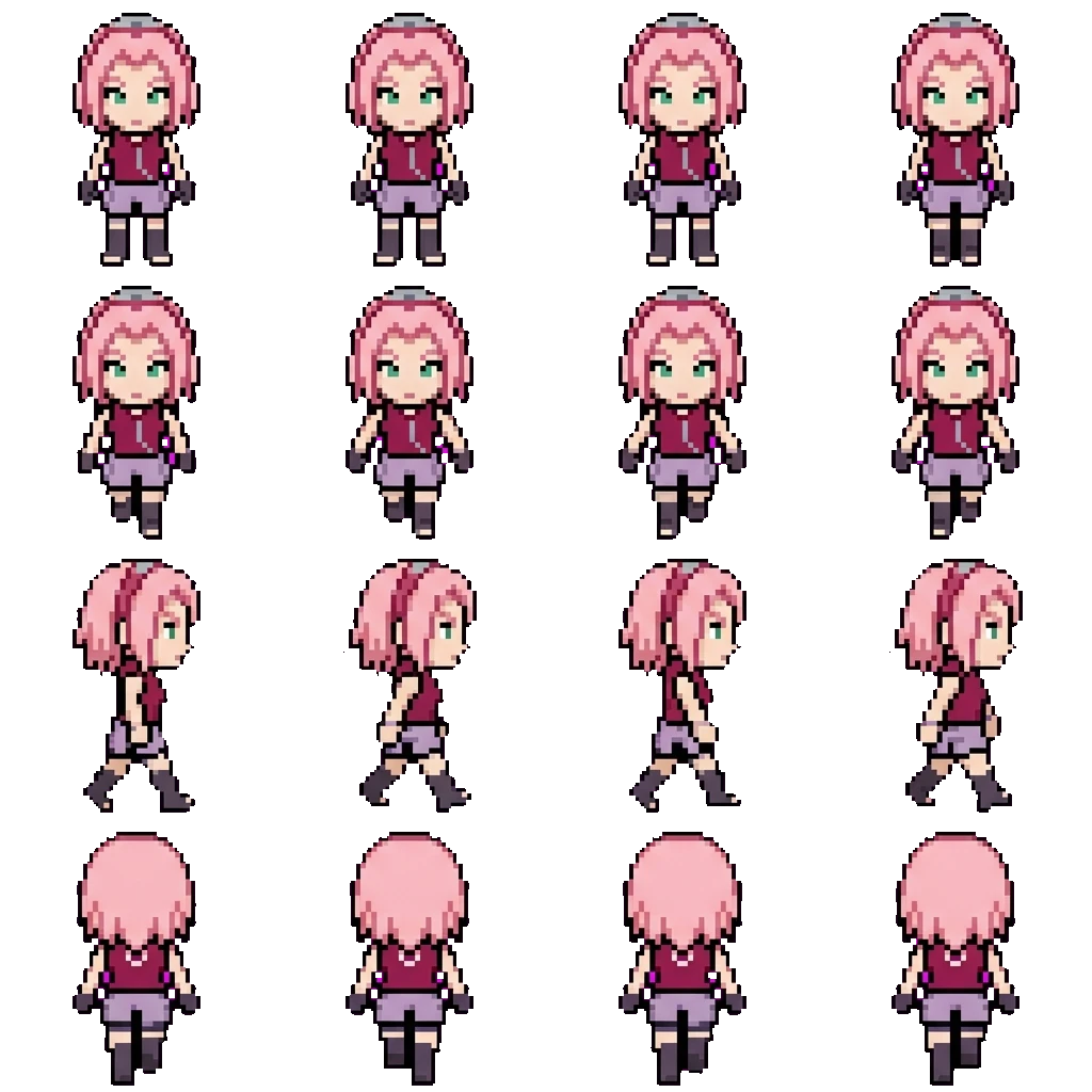 Sakura movement sprite