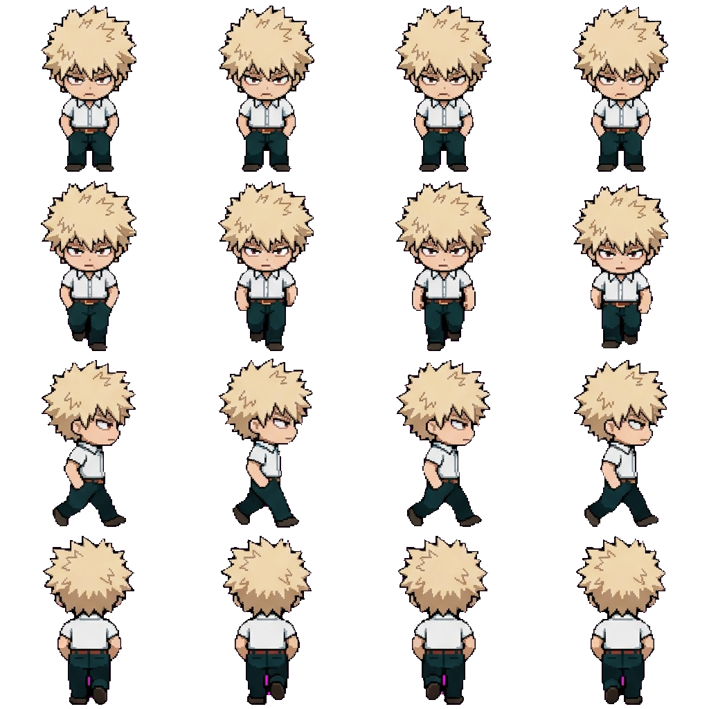 Katsuki bakugo movement sprite