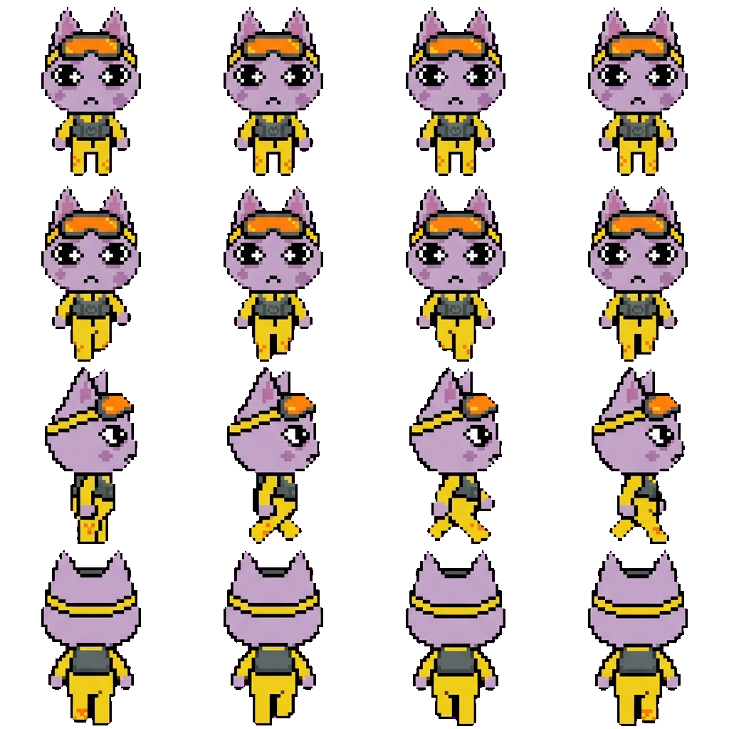 Hazmat Hiro Wolfs movement sprite