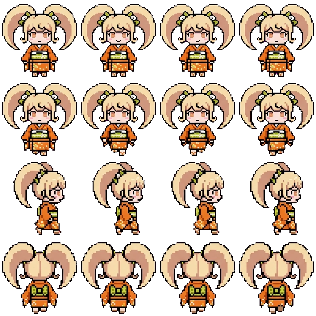 Hiyoko Saioniji movement sprite
