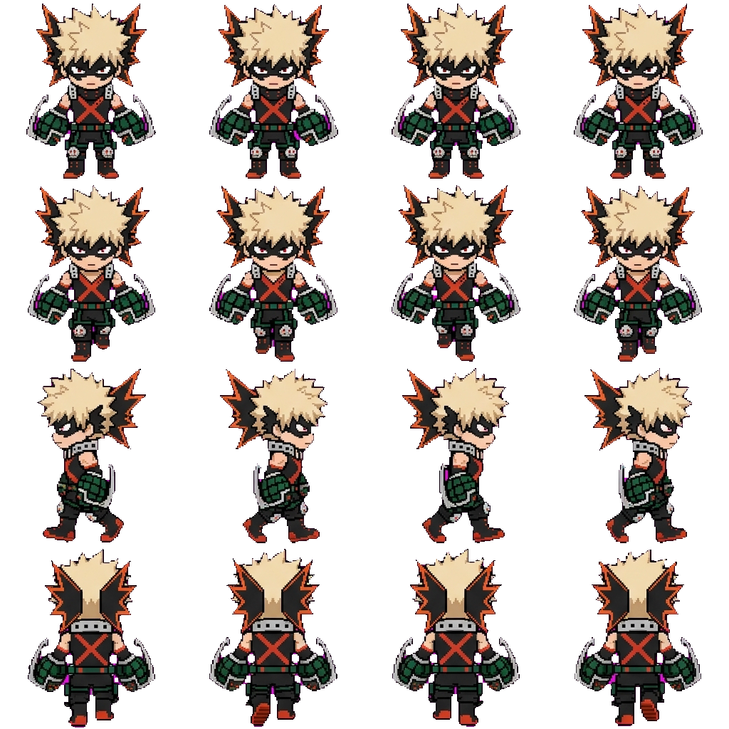 Katsuki bakugo movement sprite