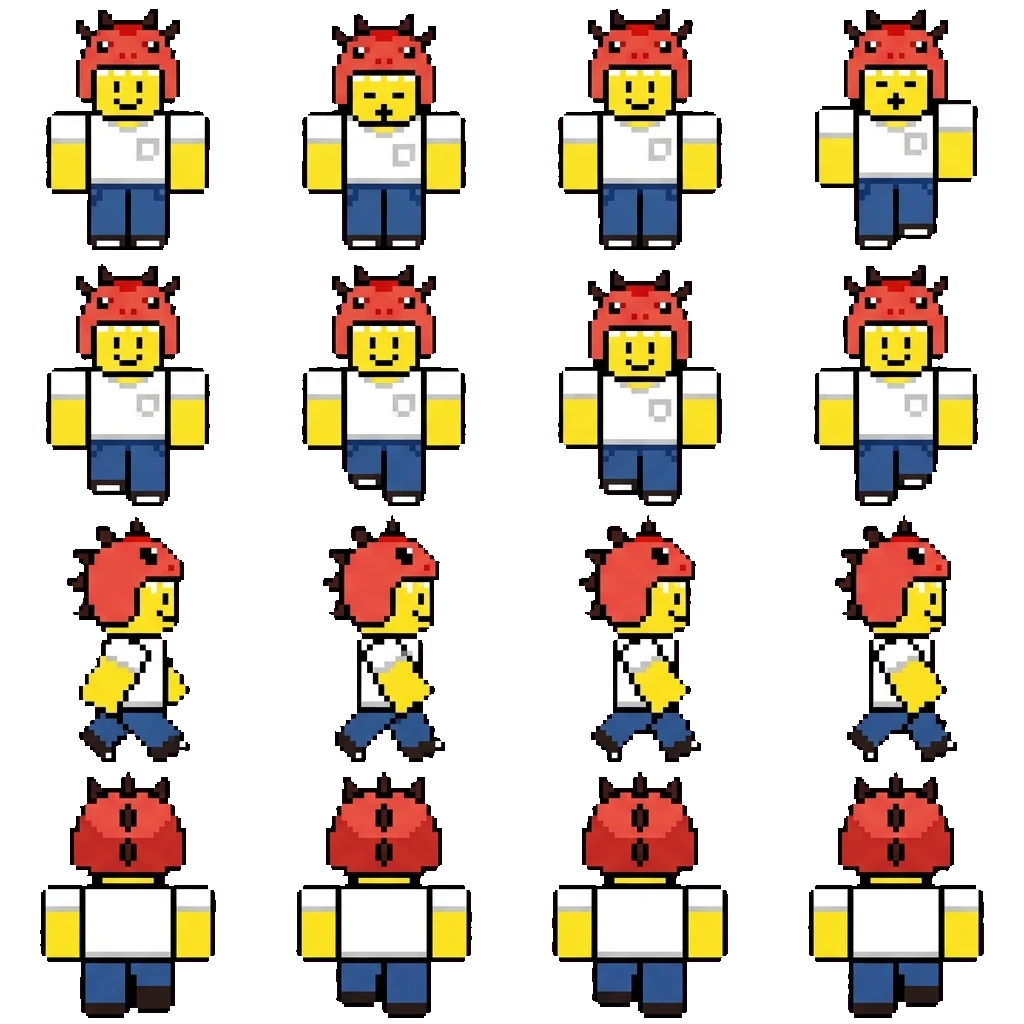 Dino kid movement sprite