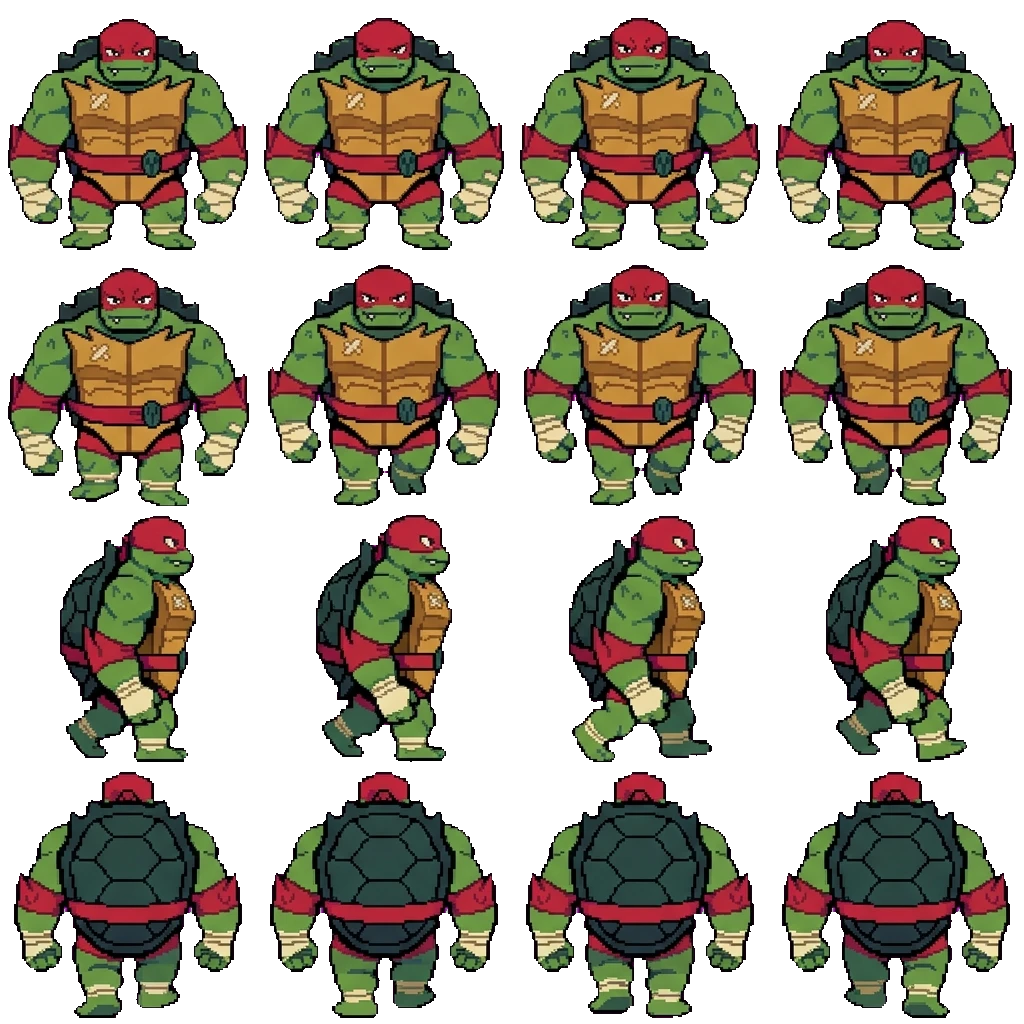 Raphael Hamato movement sprite
