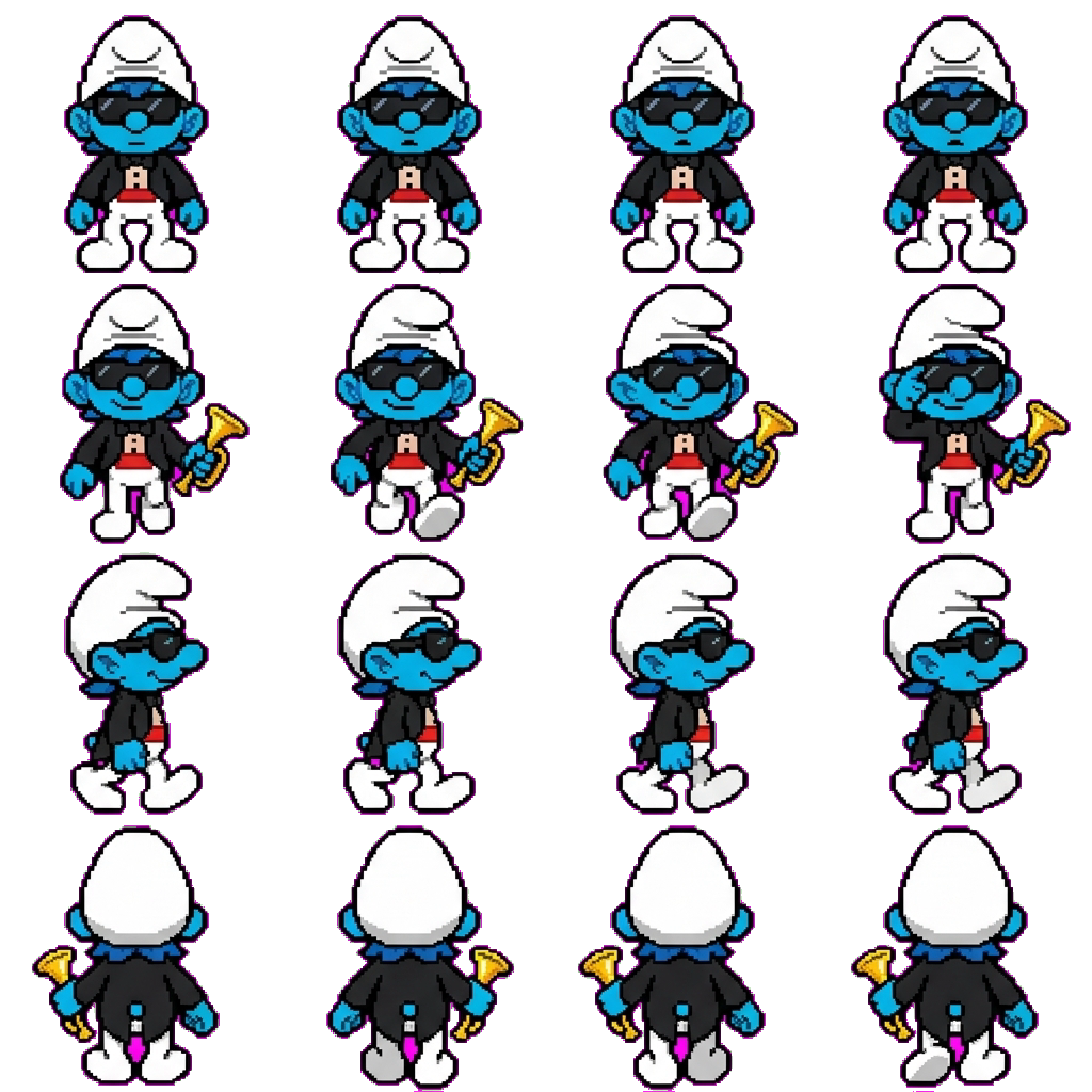 Harmony Smurf movement sprite