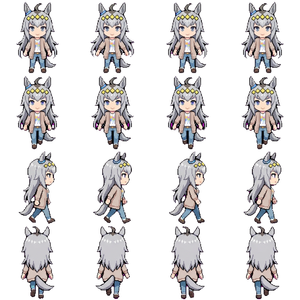 Oguri Cap movement sprite