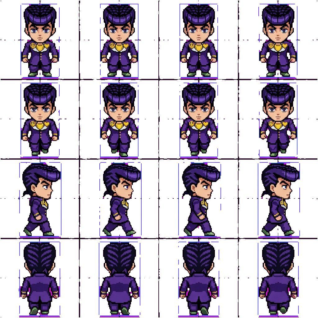 Josuke Higashikata movement sprite