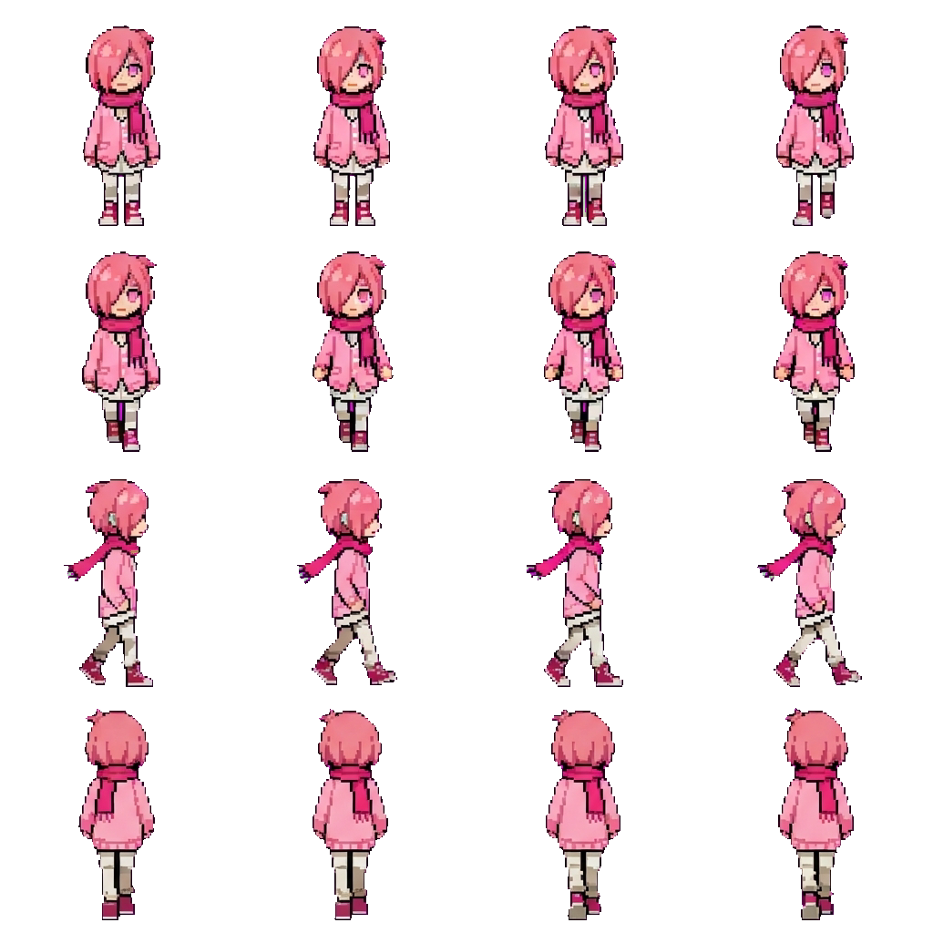 Mitsuba movement sprite