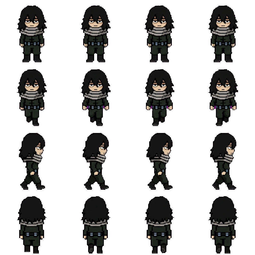 Aizawa Shouta movement sprite