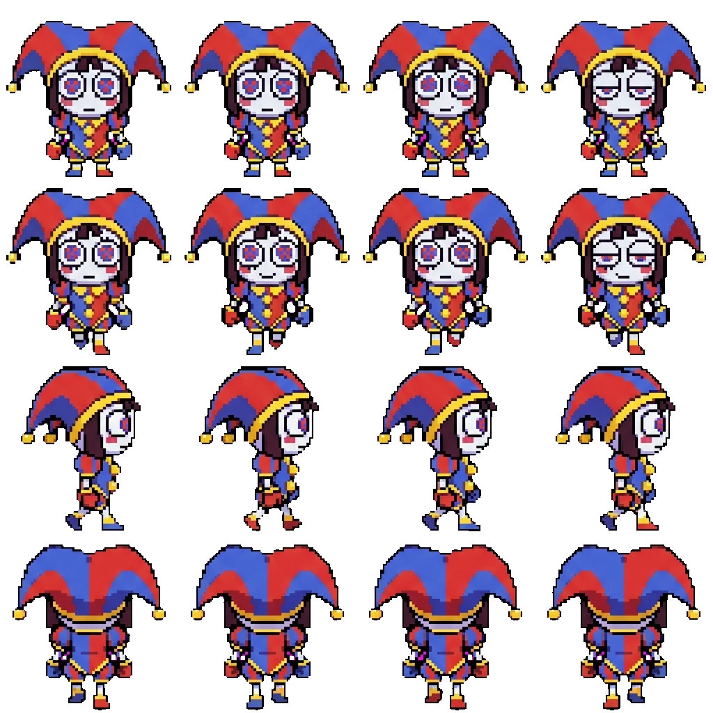 Pomni movement sprite