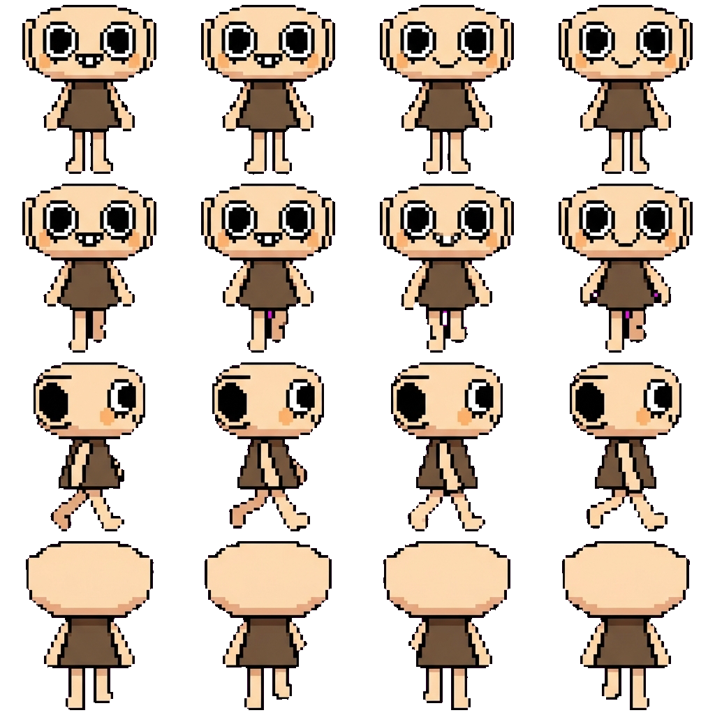 Shelly movement sprite