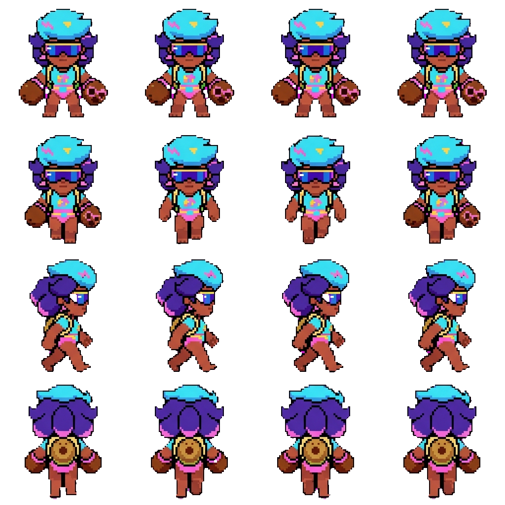 Rosa movement sprite