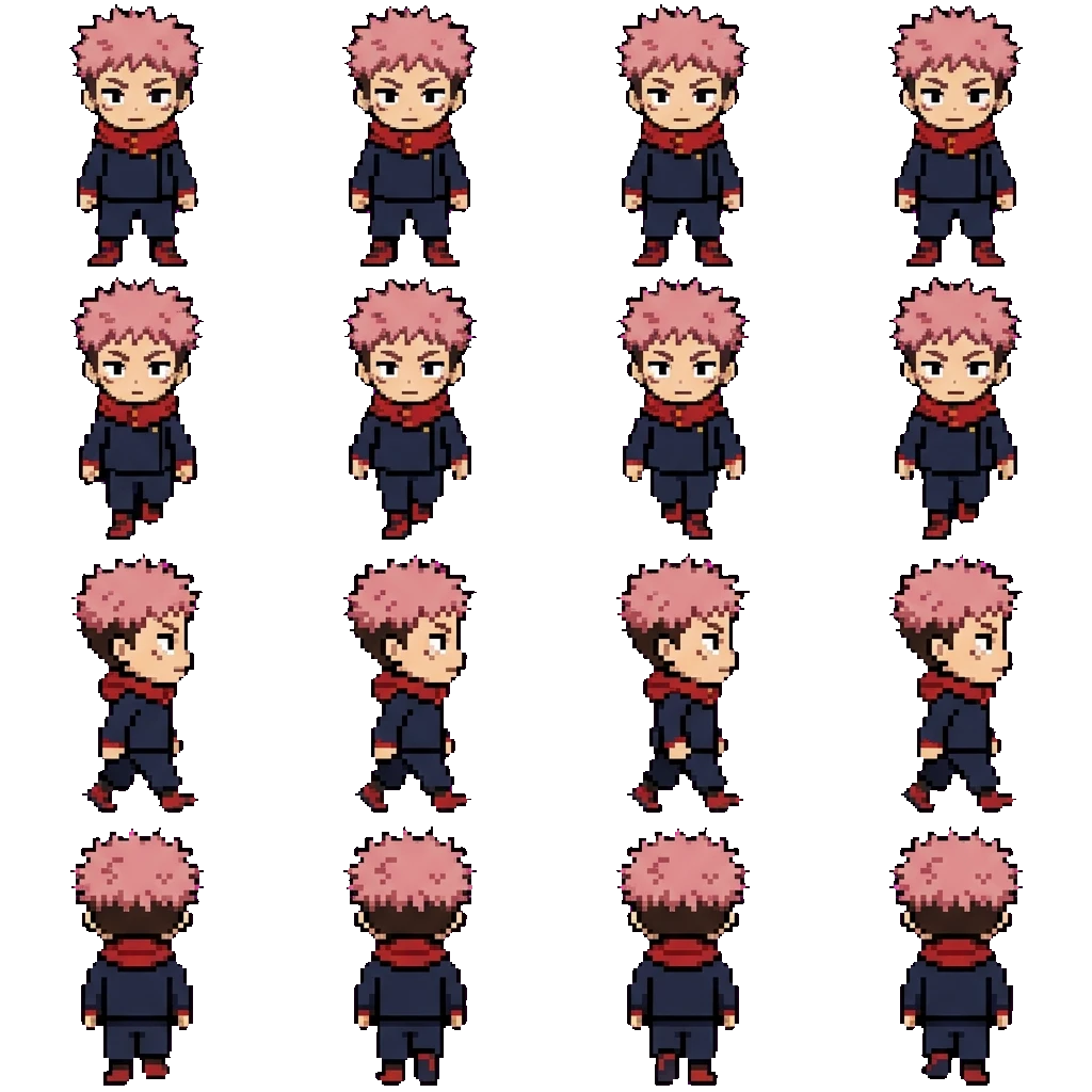 Yūji Itadori movement sprite