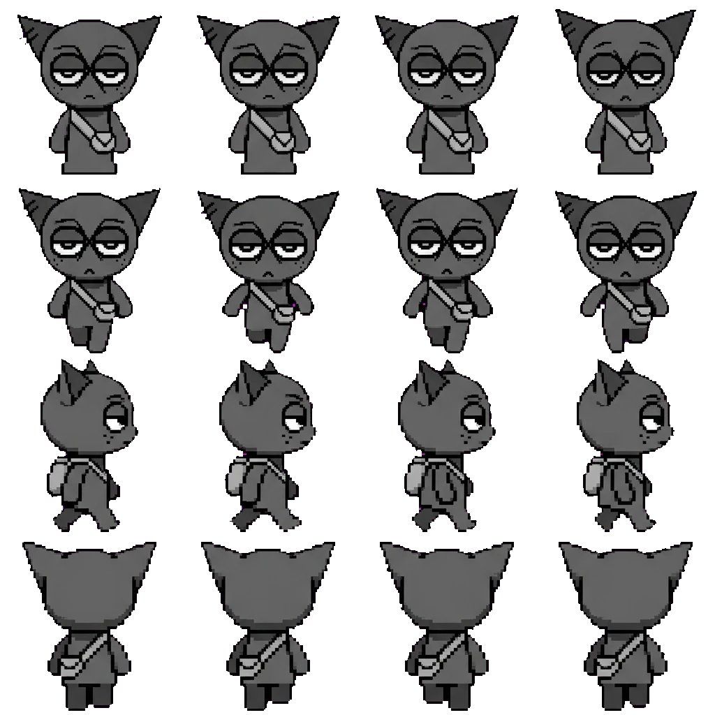 Gray movement sprite