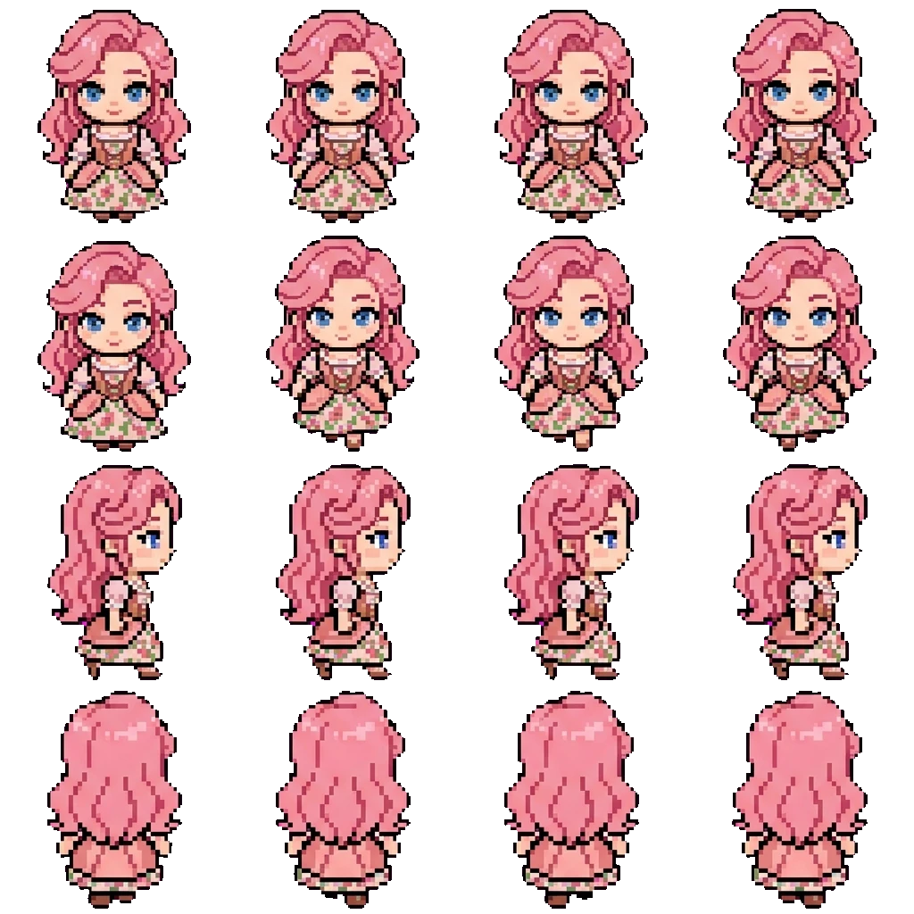 Evangeline movement sprite