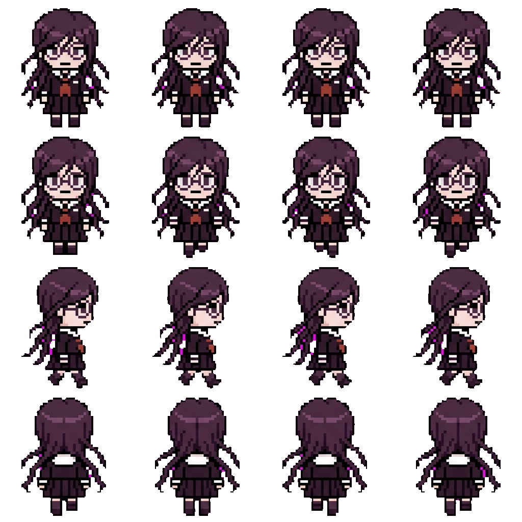 Toko Fukawa movement sprite