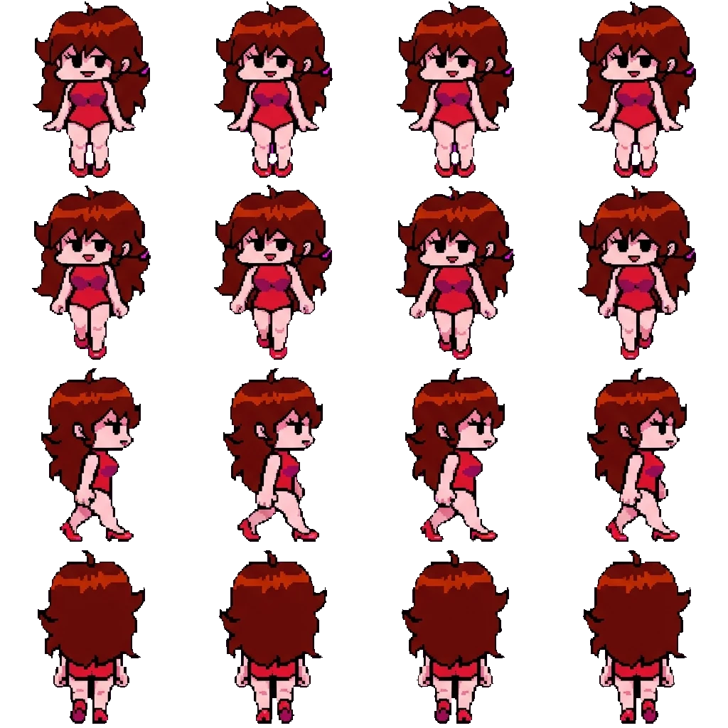 Girlfriend movement sprite