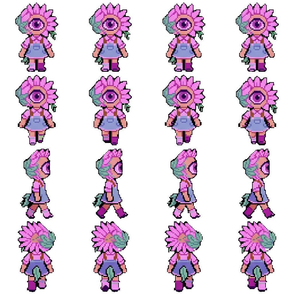 Daisy The Flower movement sprite