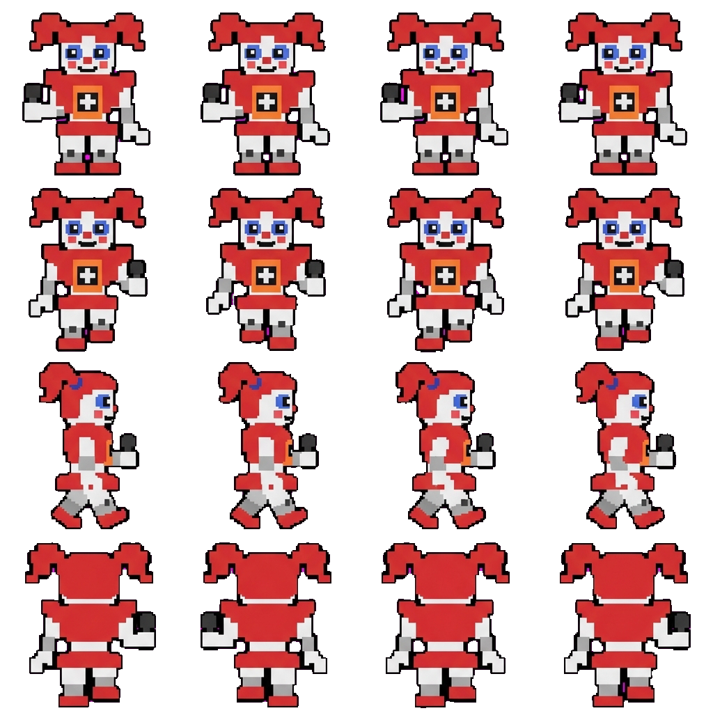 Circus Baby movement sprite