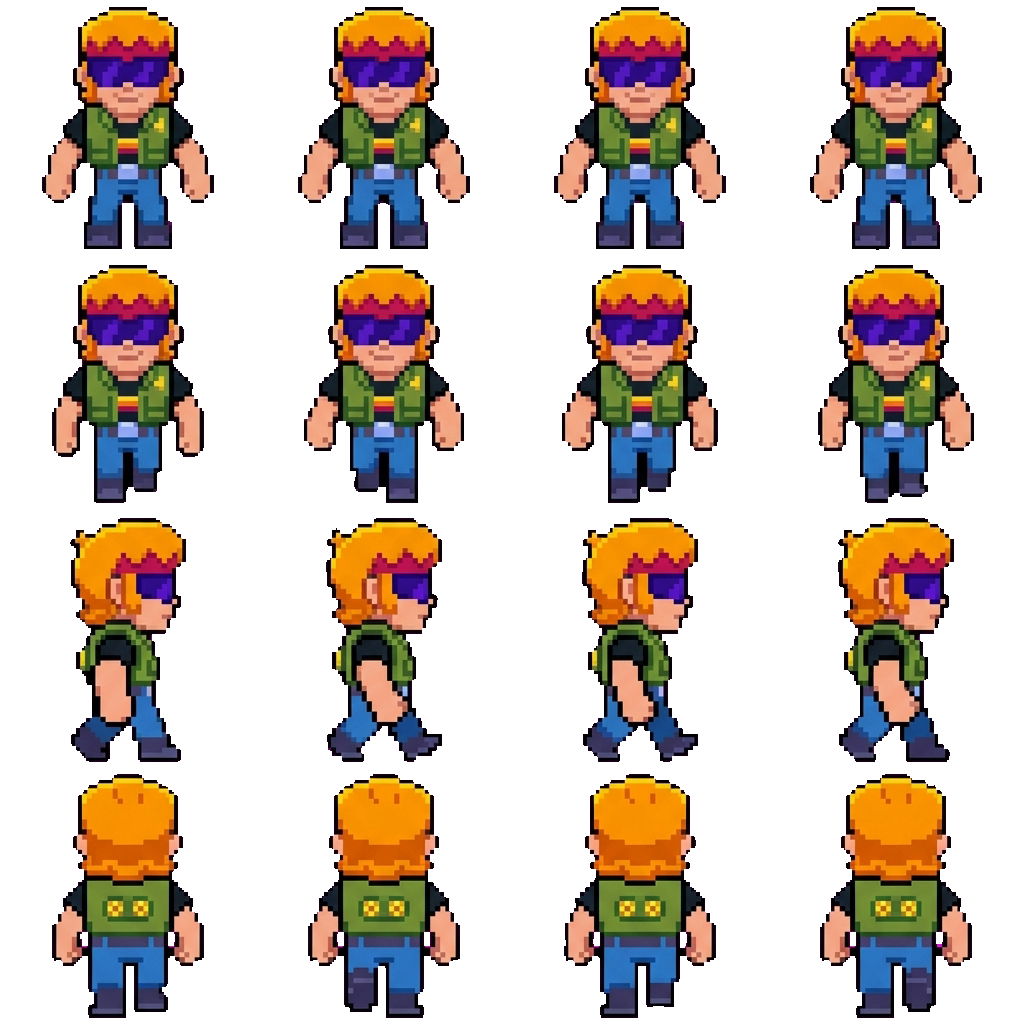 Buster movement sprite