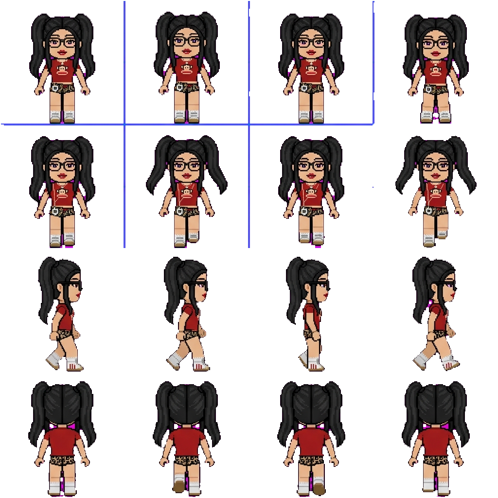 Valentina movement sprite