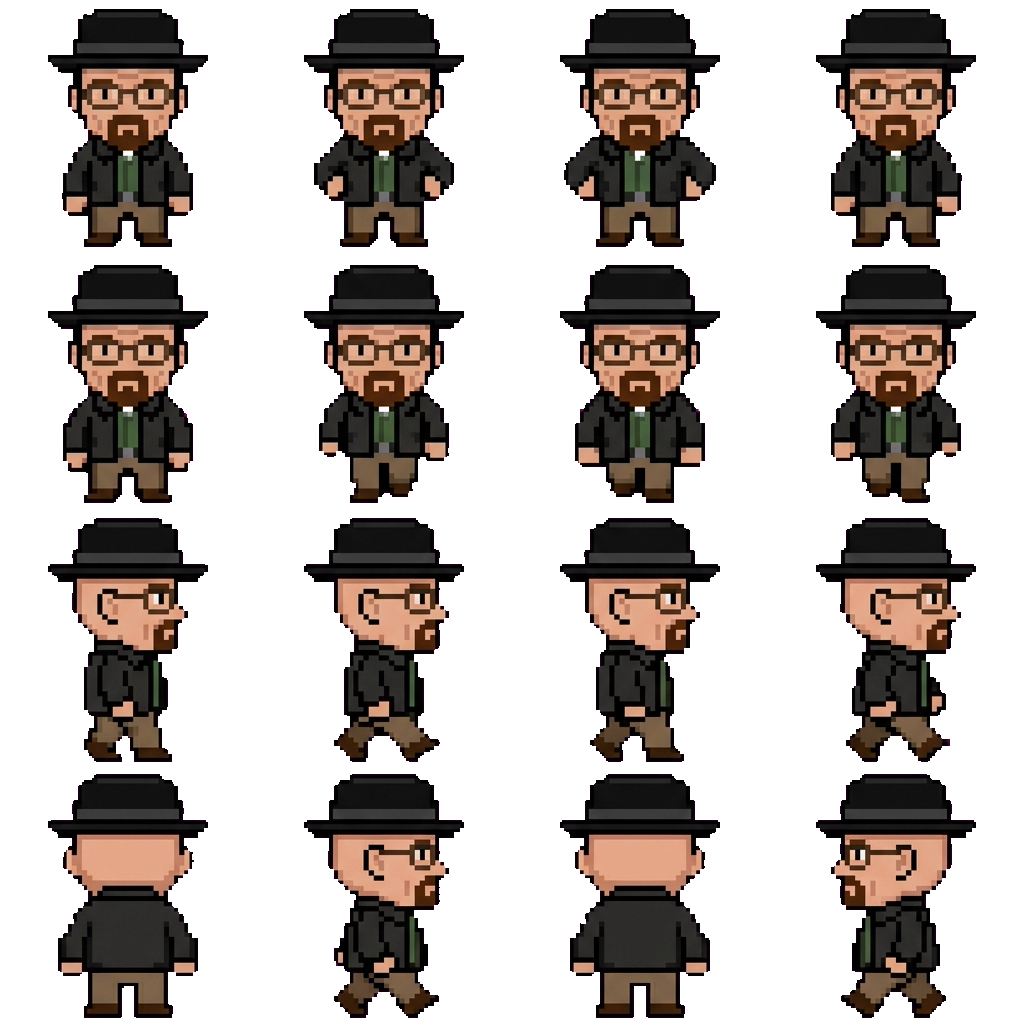 Walter White movement sprite
