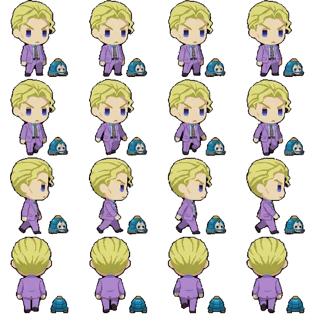 Kira Yoshikage movement sprite