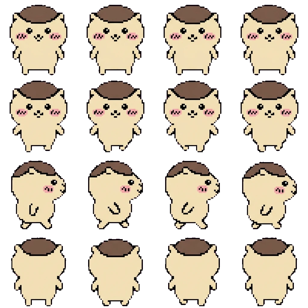 Kuri-manju movement sprite