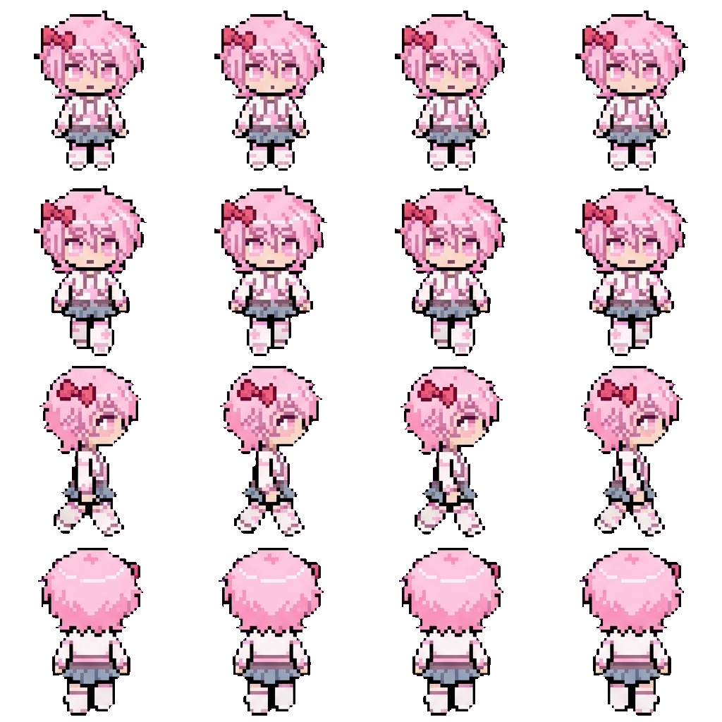 Saori Satōmi movement sprite