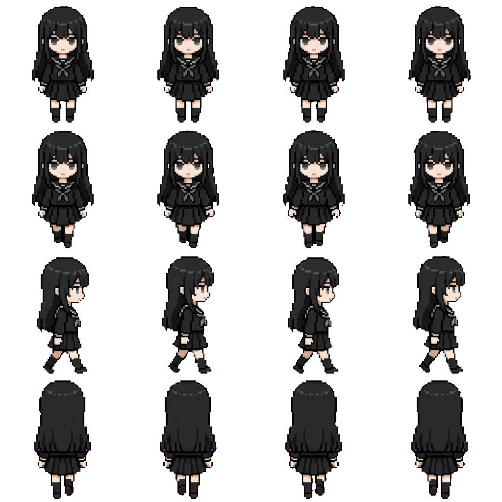 Aoyama Yuna movement sprite