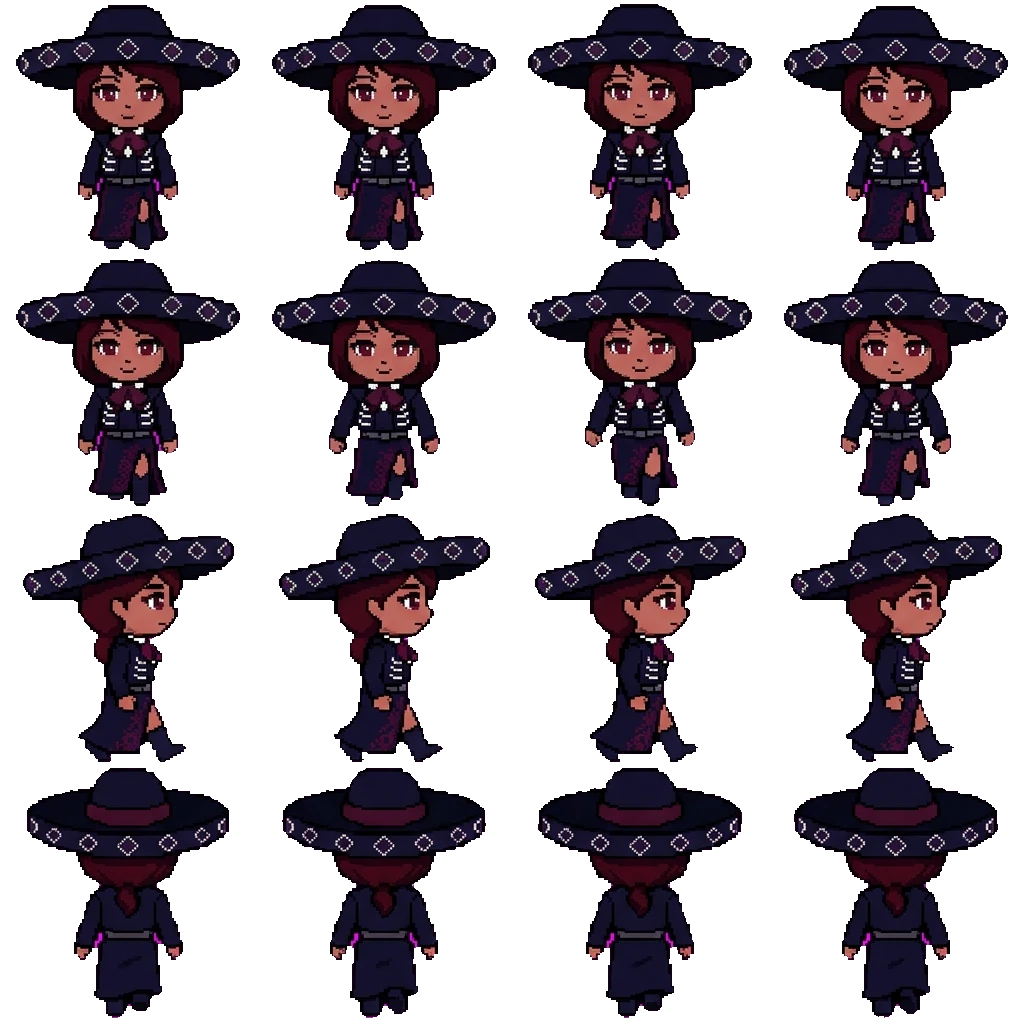 La Charra Carmesí movement sprite
