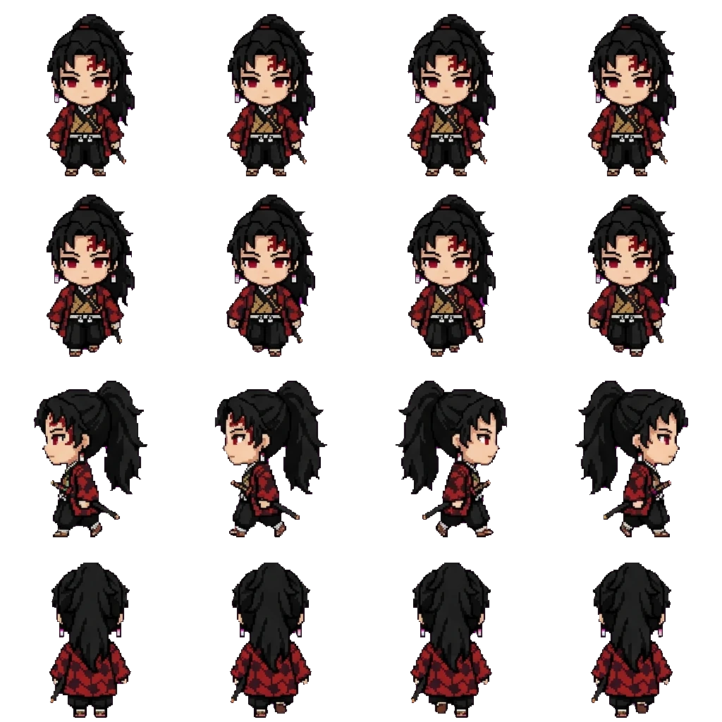 Yoriichi Tsugikuni movement sprite