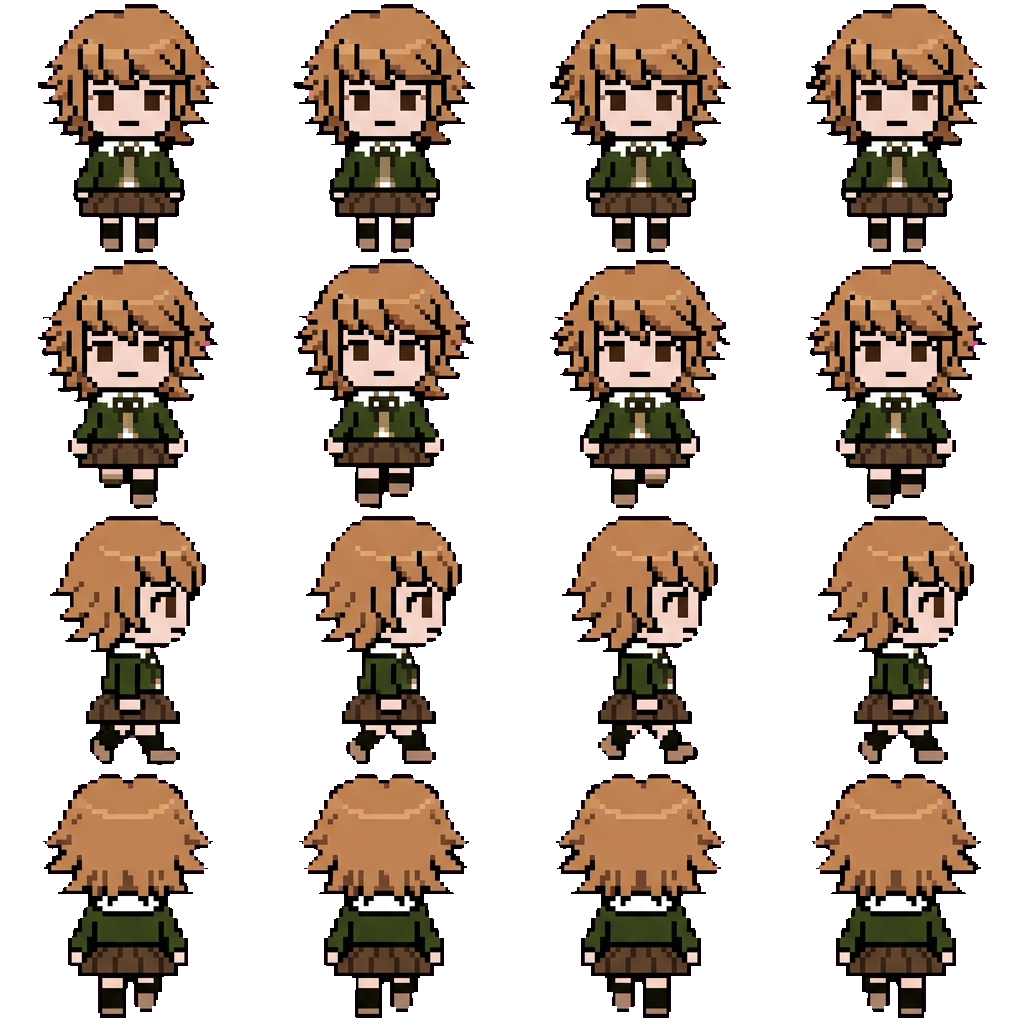 Chihiro Fujisaki movement sprite
