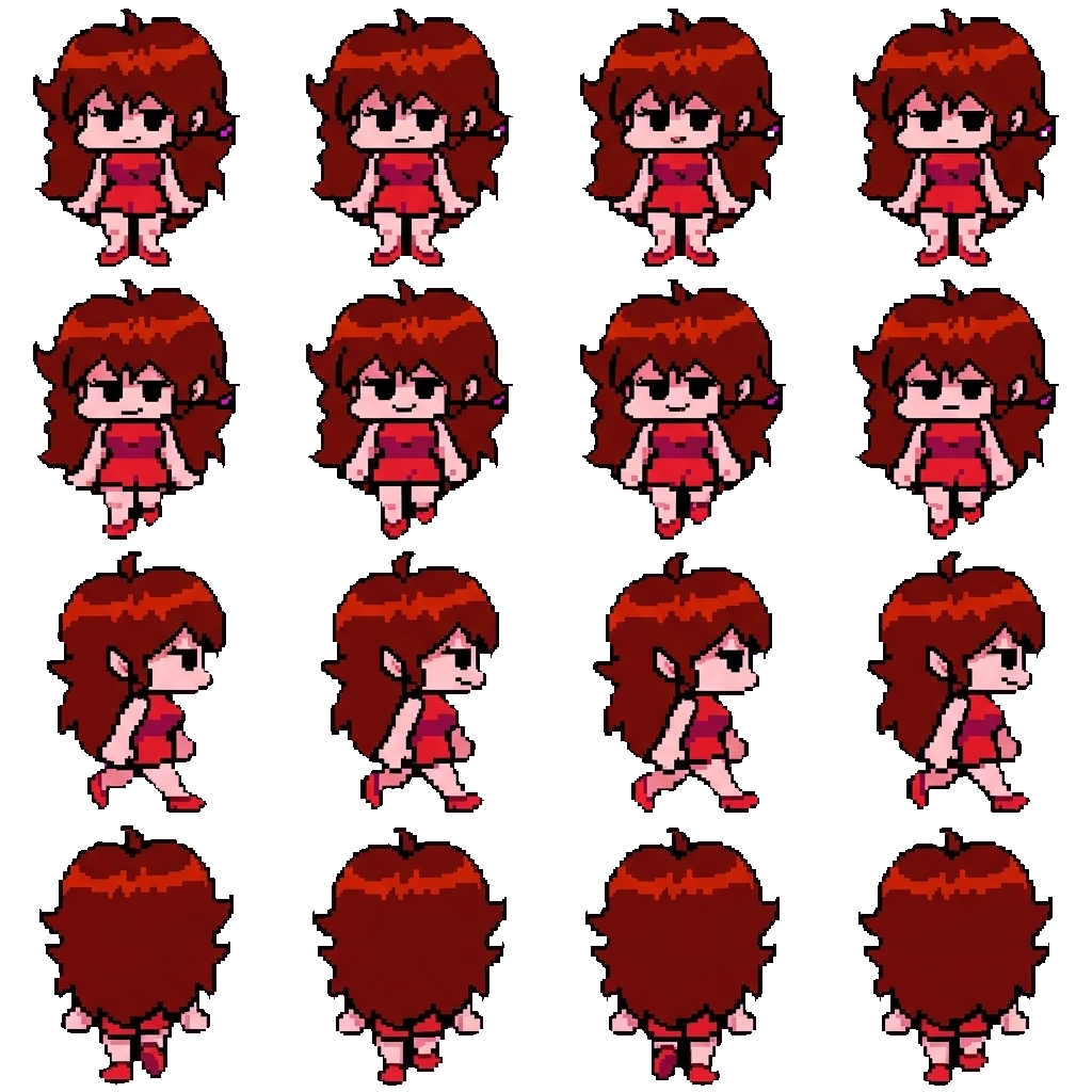 Girlfriend movement sprite