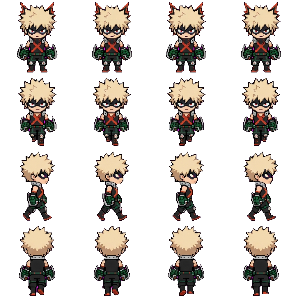 Katsuki bakugo ! movement sprite