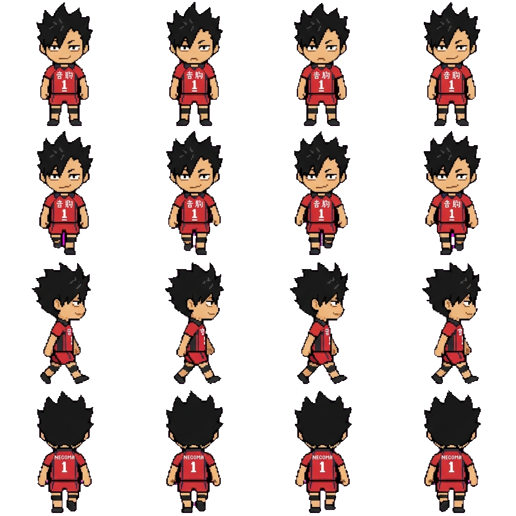 Kuroo Tetsurou movement sprite