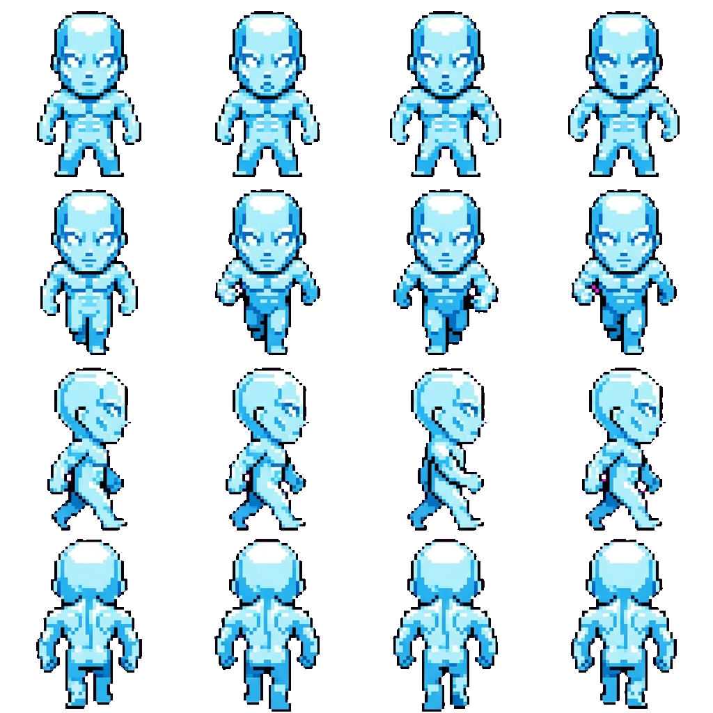 Iceman movement sprite