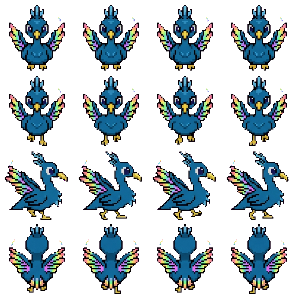 Rainbow Rainsine movement sprite