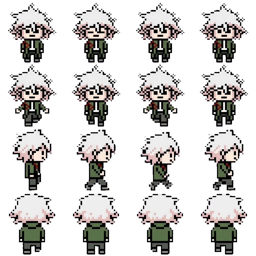Nagito Komaeda movement sprite