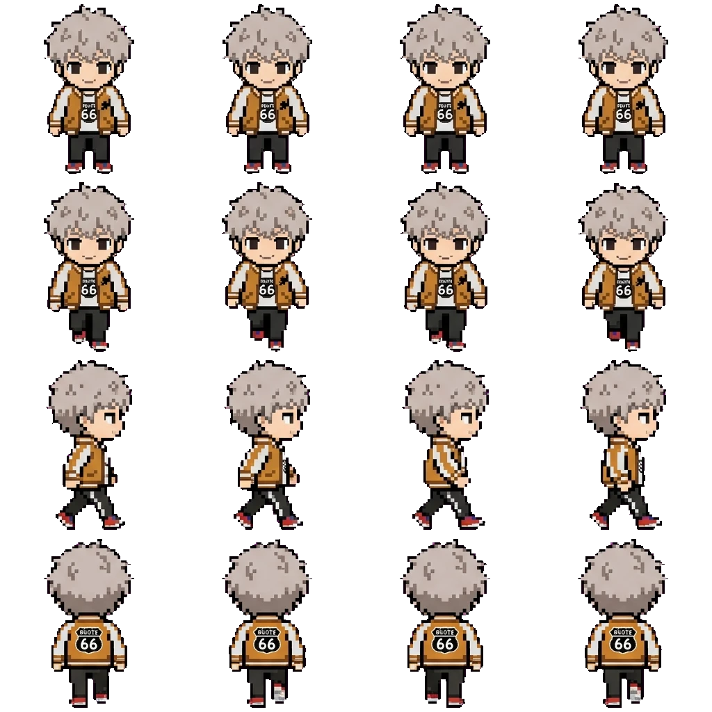 Choji Tomiyama movement sprite