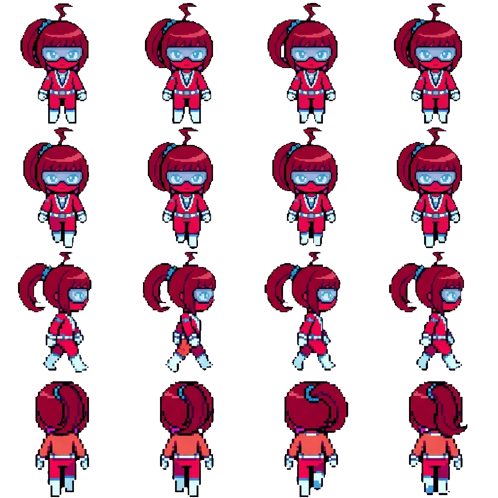 Crystal movement sprite